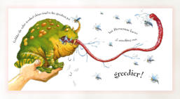 Gobbler the sabre-toothed Rhino toad
