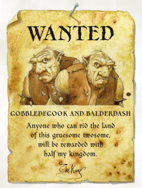 Wanted, Gobbledegook and Balderdash
