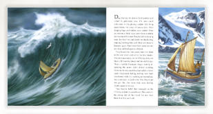 The James Caird making the perilous journey to Georgia